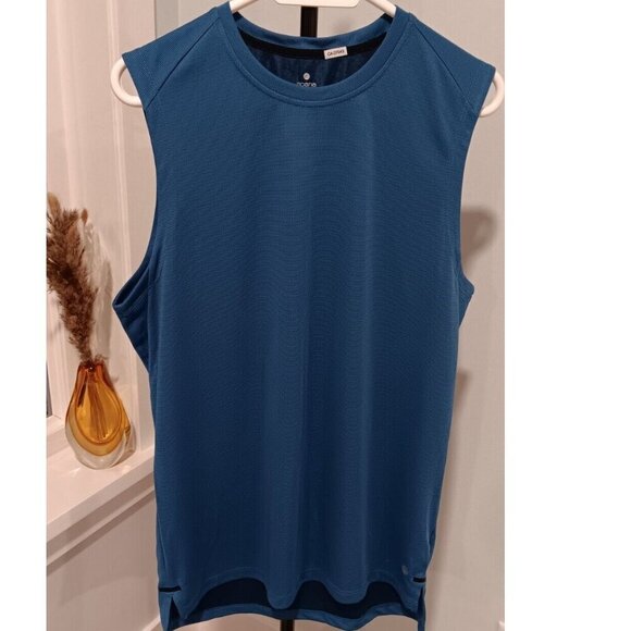Like New: Large Apana Men's Sleeveless Shirt Blue - Picture 1 of 5